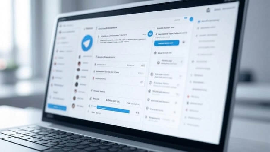 استخدام تيليجرام على الكمبيوتر المحمول